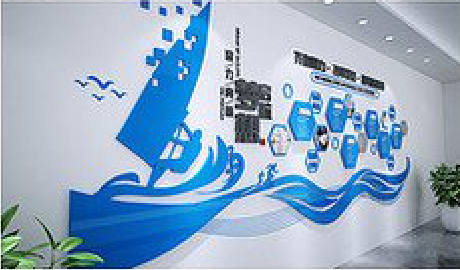 田东海浪主题文化墙如何设计？