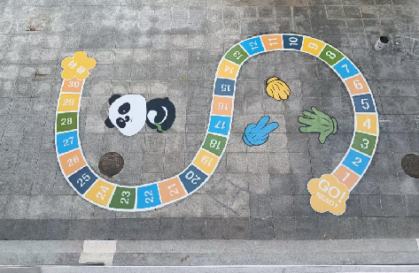 田东地面游戏彩绘