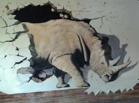 田东在墙绘中，如何绘制3D效果？