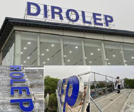 田东楼顶发光字安装的注意事项。